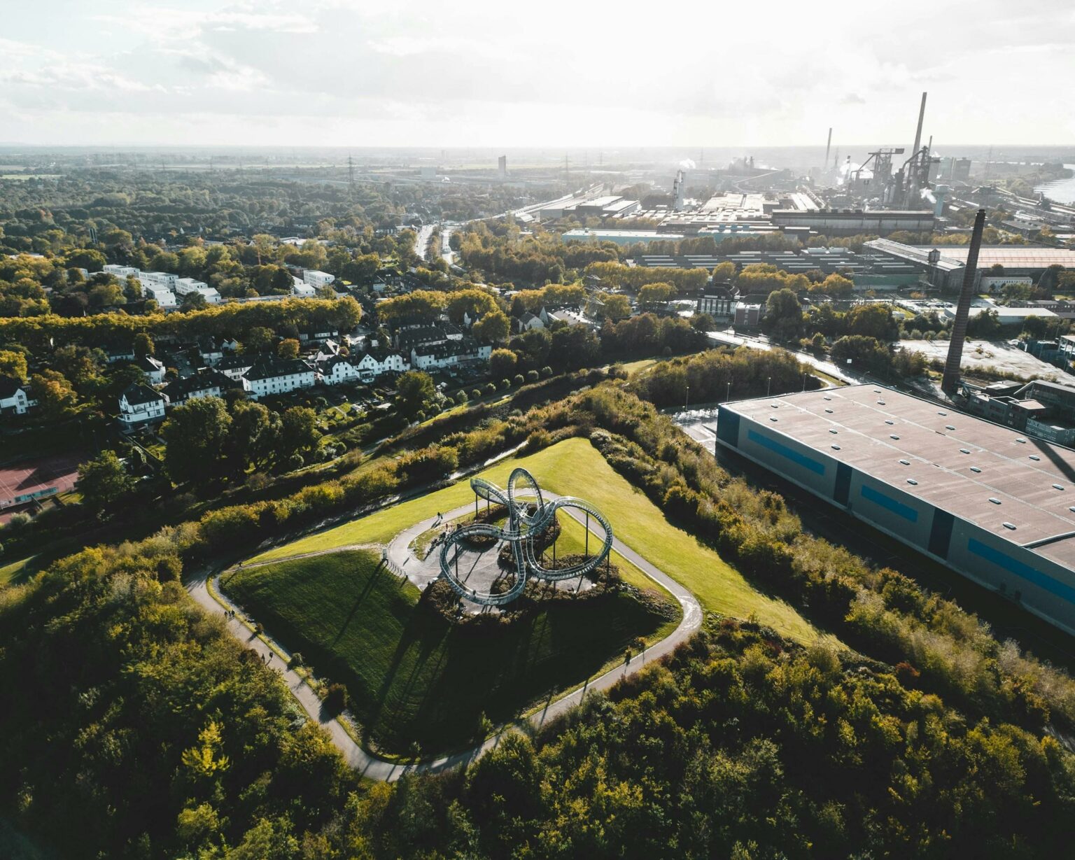 Panoramablick auf Duisburg